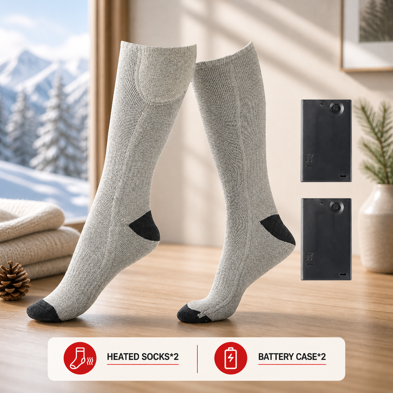 Heated Electric Socks – 3 Heat Levels