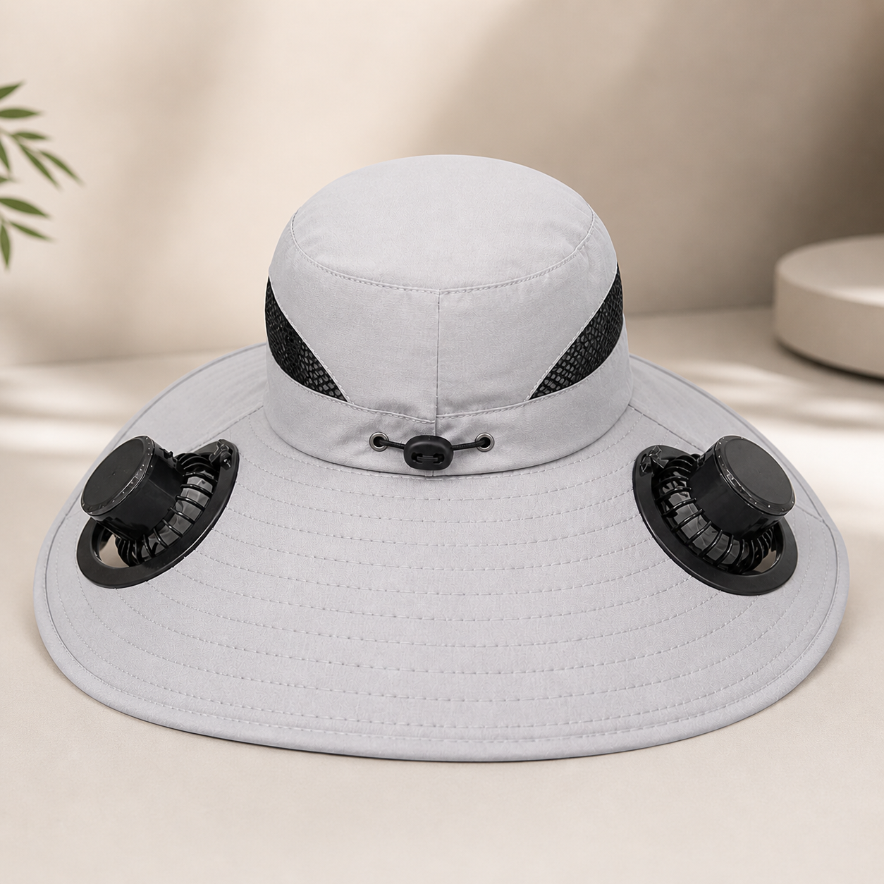 Solar Cooling Sun Hat – Built-In Dual Fans