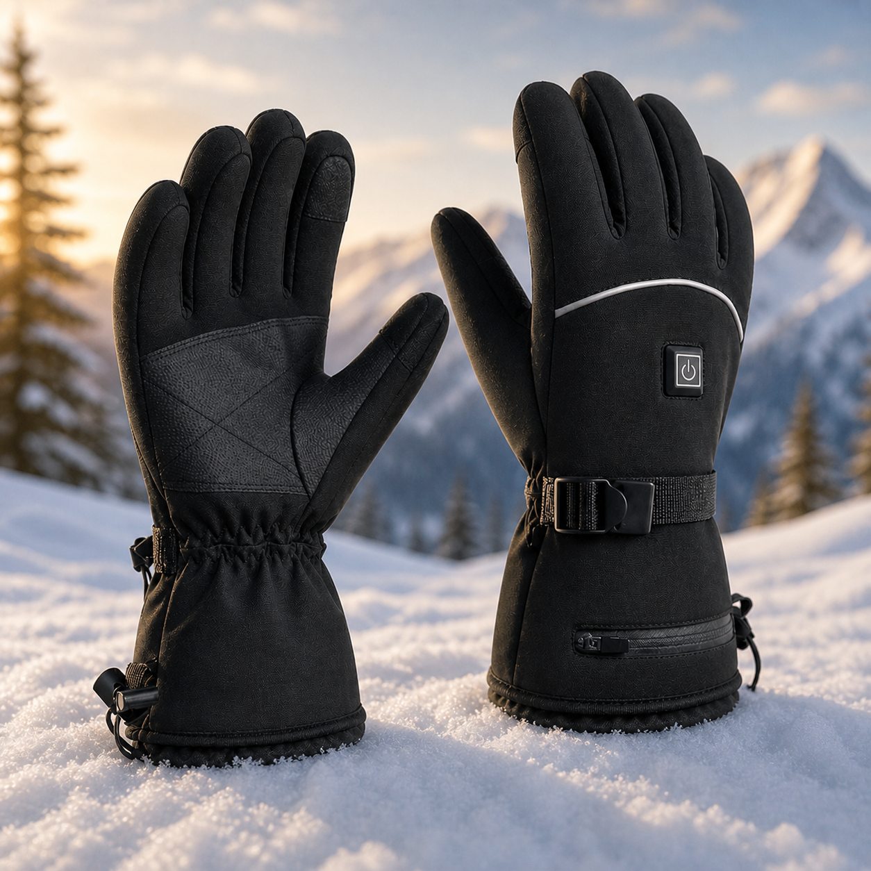 Electric Heated Gloves – Waterproof Winter Thermal Gloves