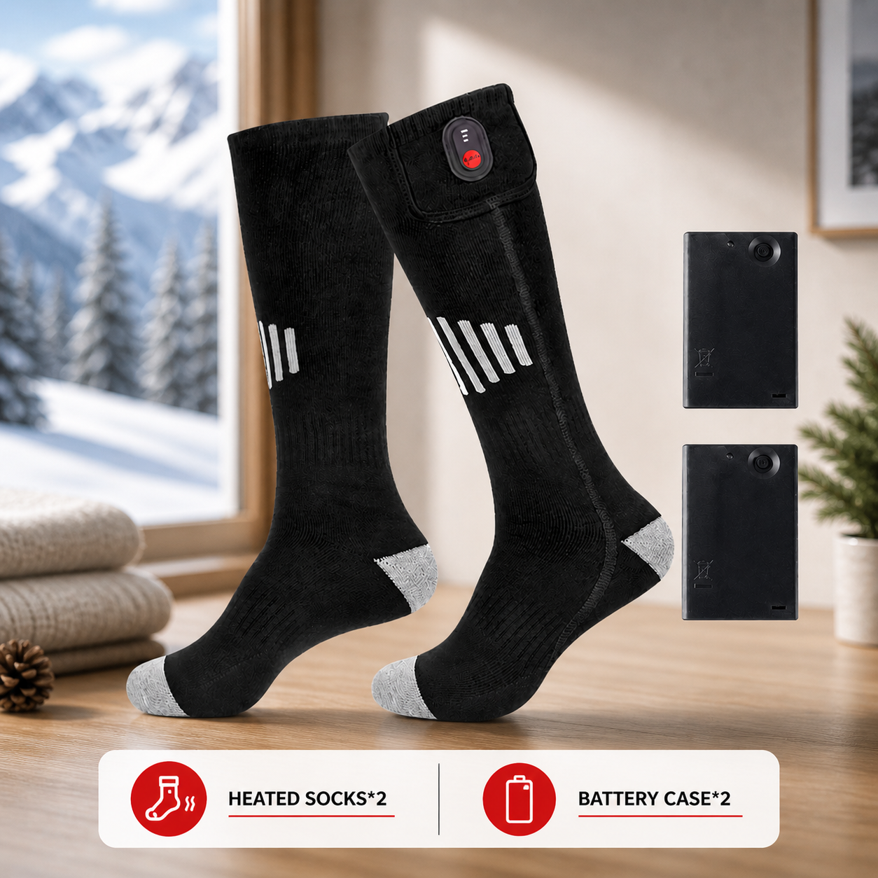 Heated Electric Socks – 3 Heat Levels