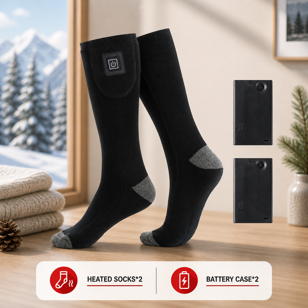 Heated Electric Socks – 3 Heat Levels