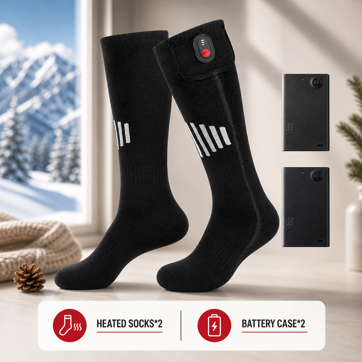 Heated Electric Socks – 3 Heat Levels